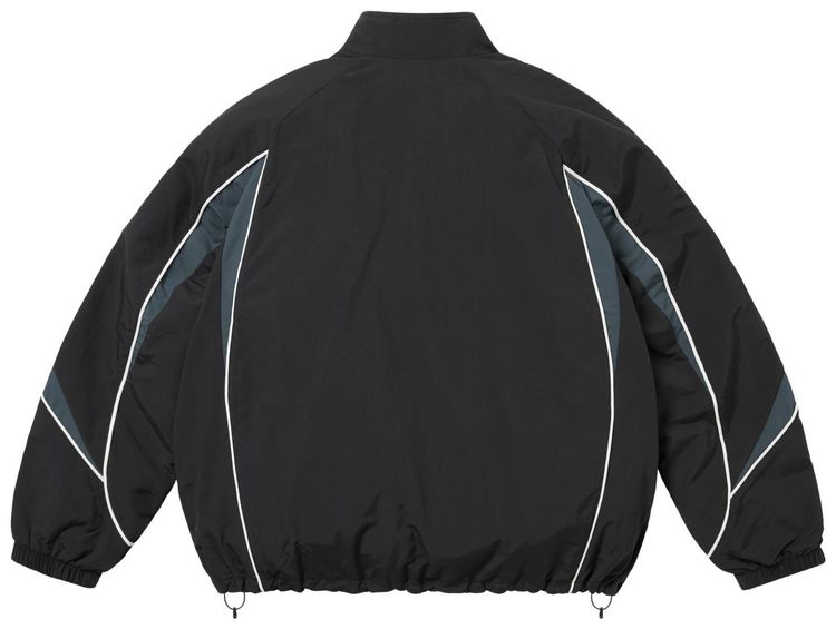 Supreme Contrast Piping Track Jacket Black