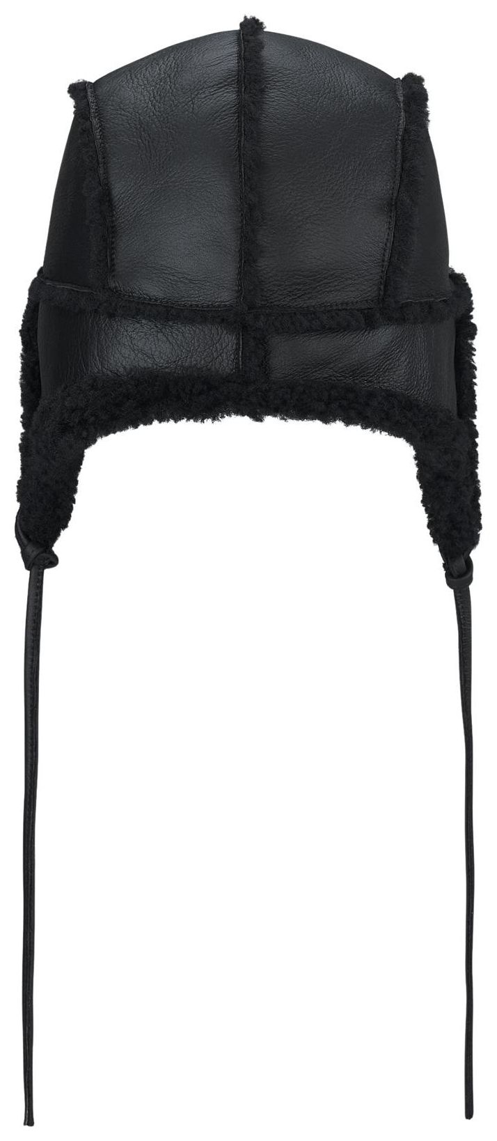 Supreme Shearling Lined Earflap Cap Black