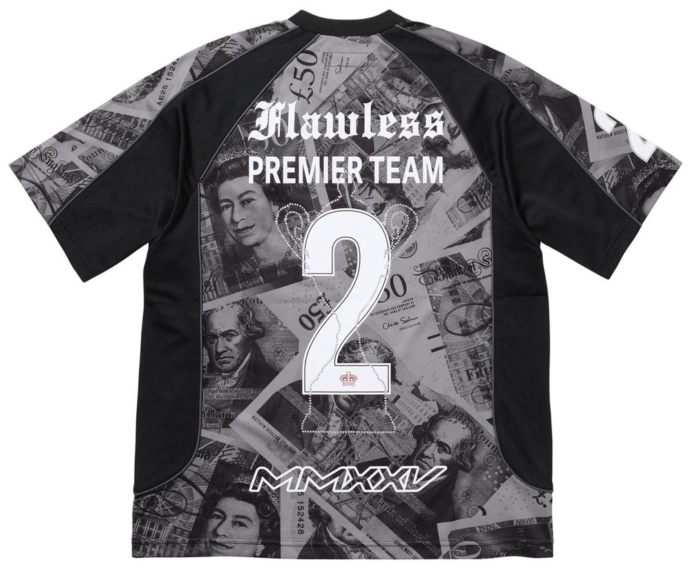 Buy Supreme Pounds Soccer Jersey 'Black' - FW25KN83 BLACK | GOAT
