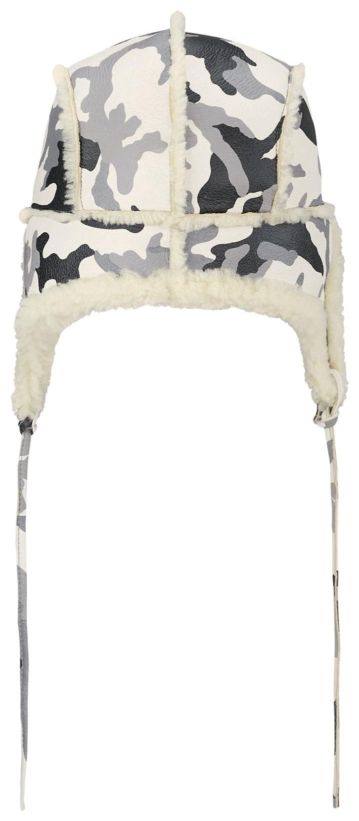Supreme Shearling Lined Earflap Cap Snow Camo