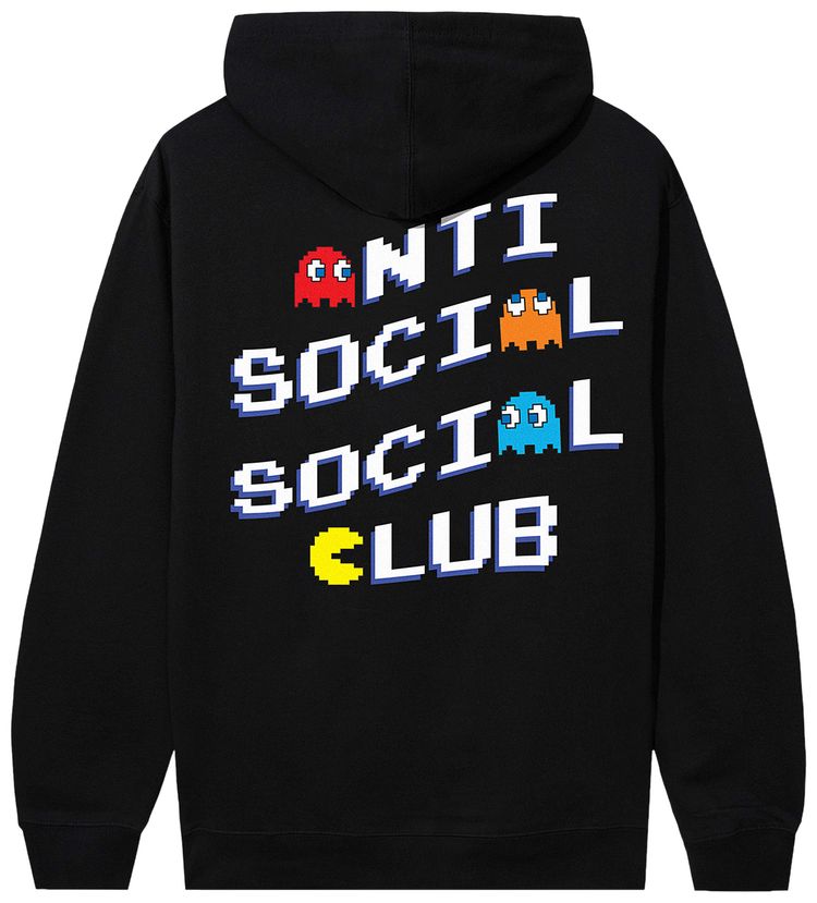Anti Social Social Club x Pac Man Pixel Hoodie Black