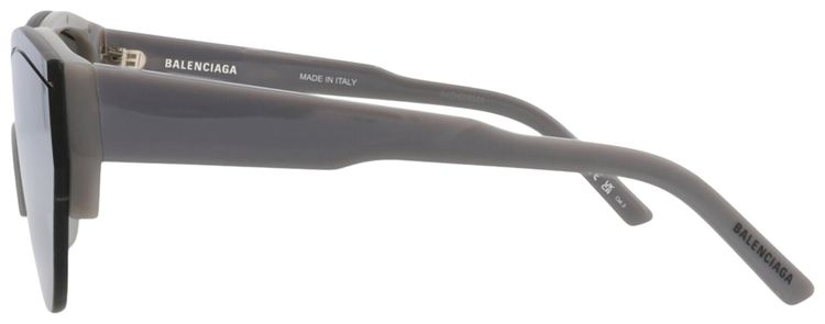Balenciaga Shield Frame Recycled Acetate Sunglasses GreySilver
