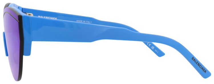 Buy Balenciaga Shield Frame Recycled Acetate Sunglasses  display picture 3