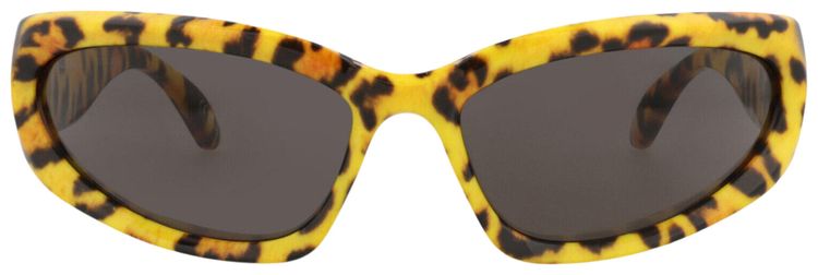 Balenciaga Shield Frame Bio Injection Sunglasses YellowGrey