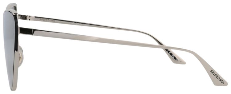 Balenciaga Cat Eye Frame Metal Sunglasses SilverWhite