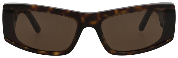 Balenciaga Cat Eye Frame Recycled Acetate Sunglasses Havana Brown