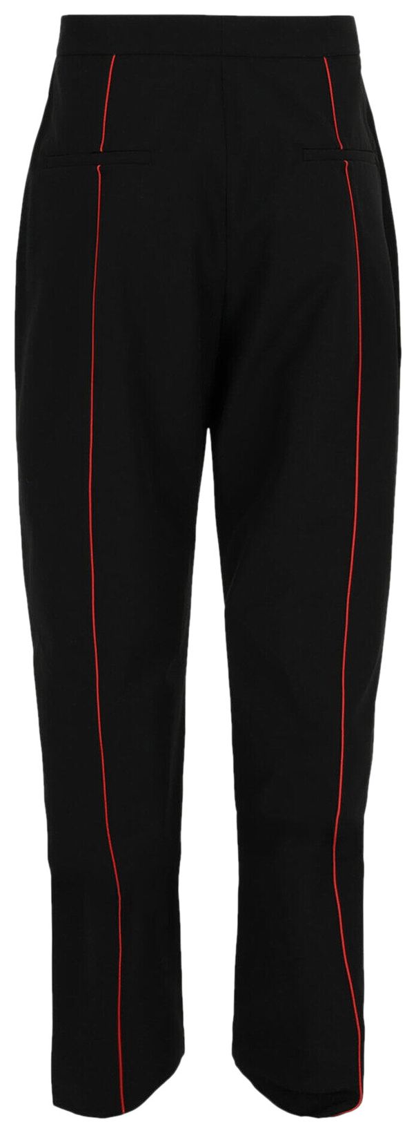 Ferragamo Contrasting Trim Straight Leg Track Pants Black