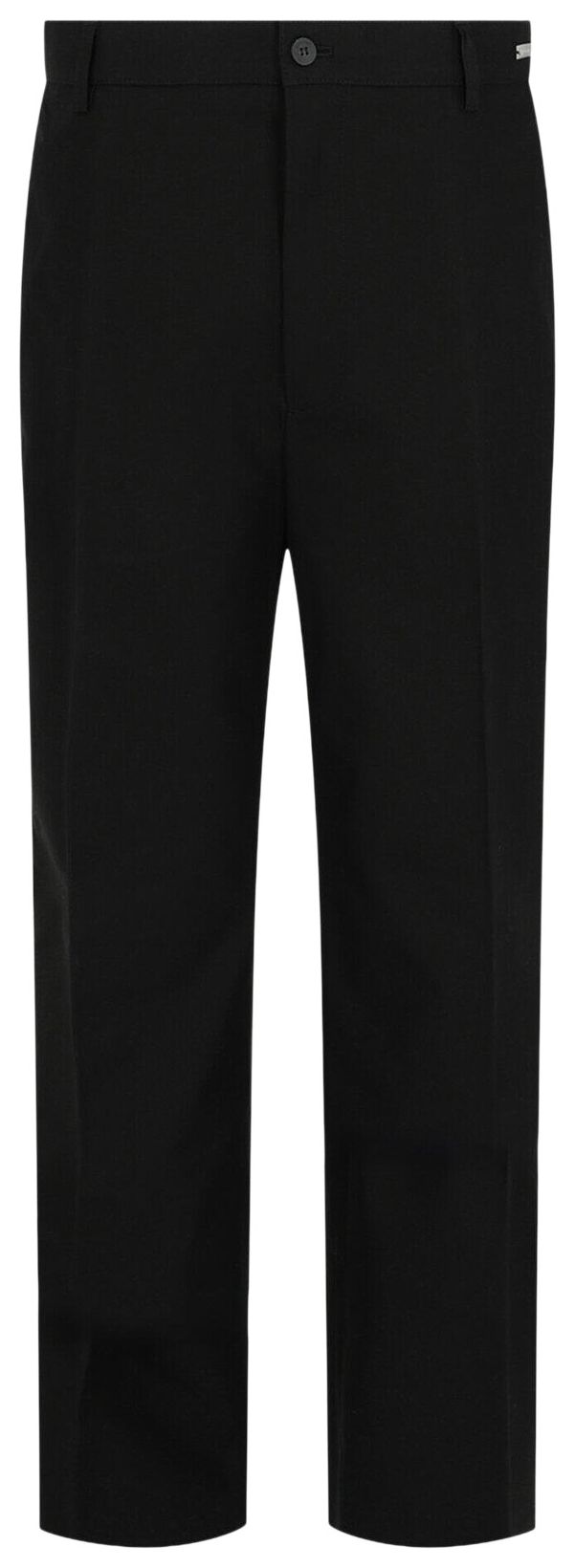 Ferragamo Flared Cotton Chino Trousers Black