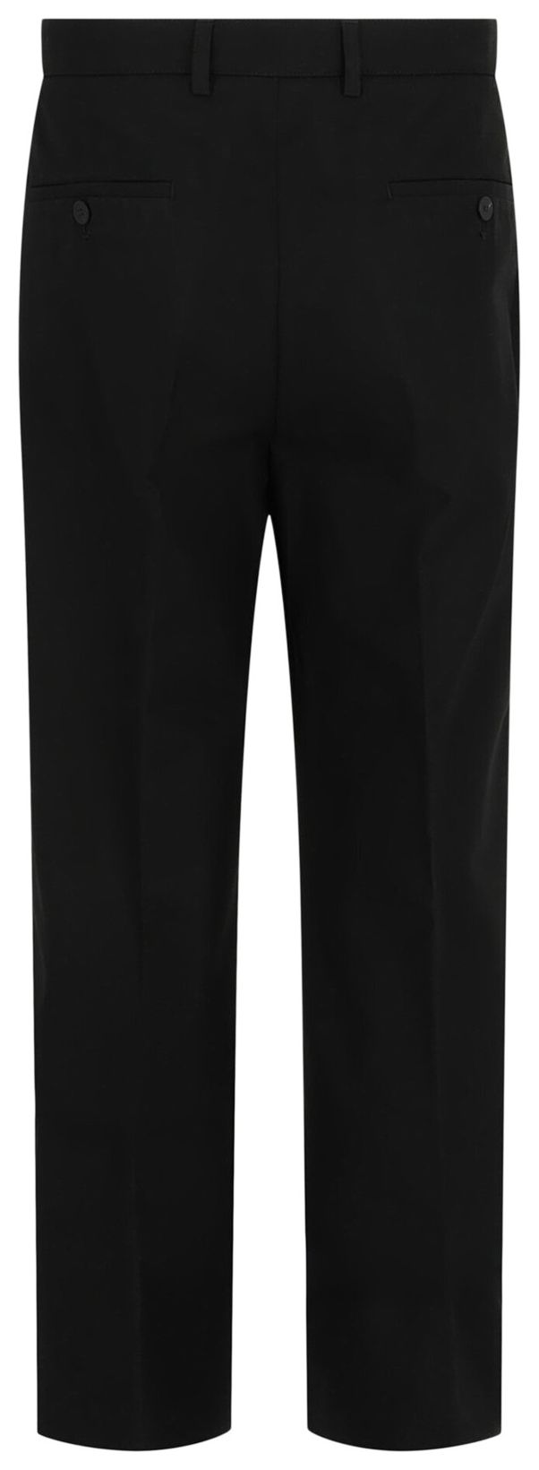 Ferragamo Flared Cotton Chino Trousers Black