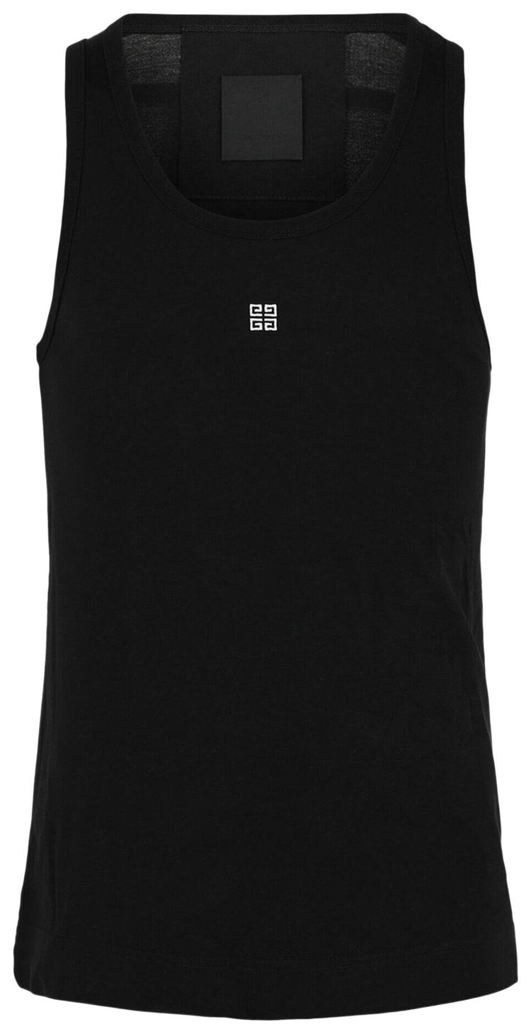 Givenchy Embroidered 4G Logo Tank Top Black