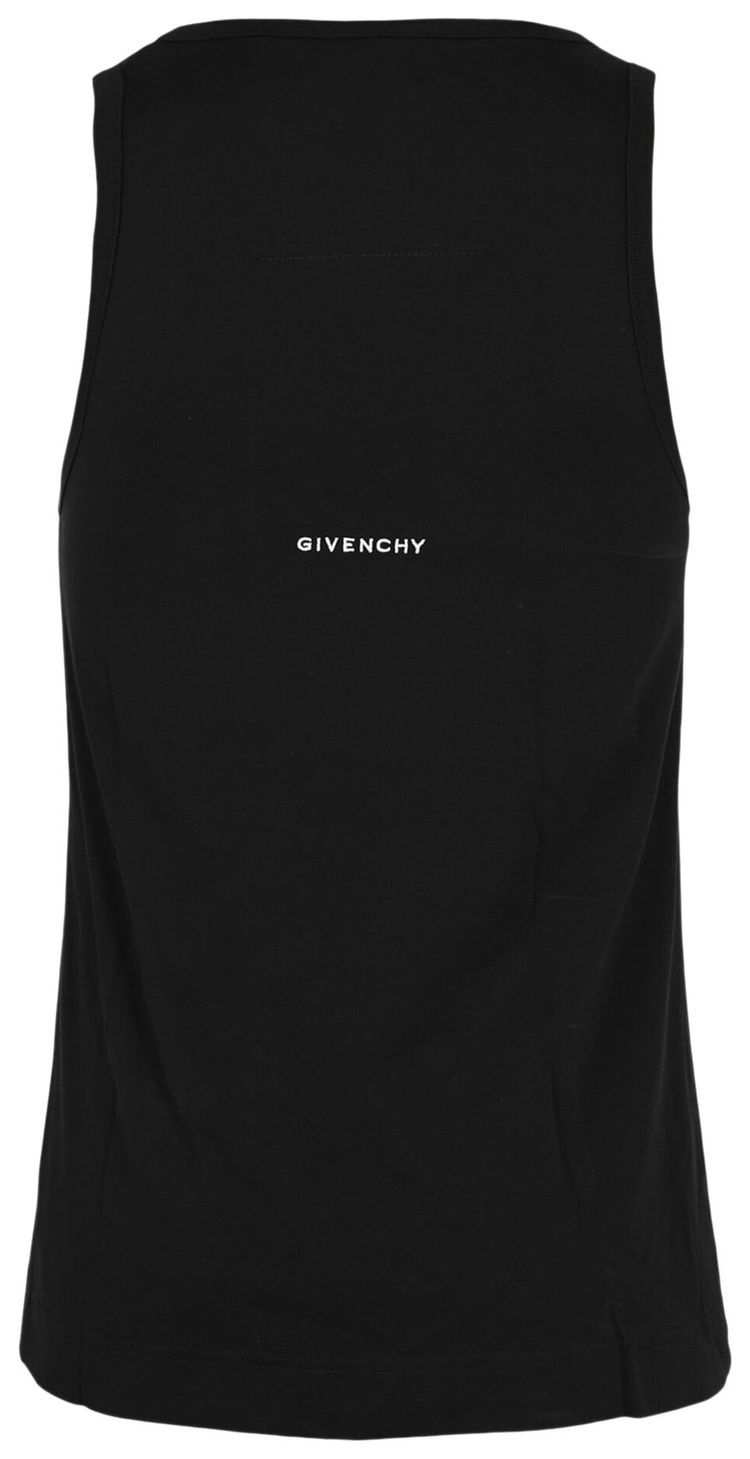 Givenchy Embroidered 4G Logo Tank Top Black
