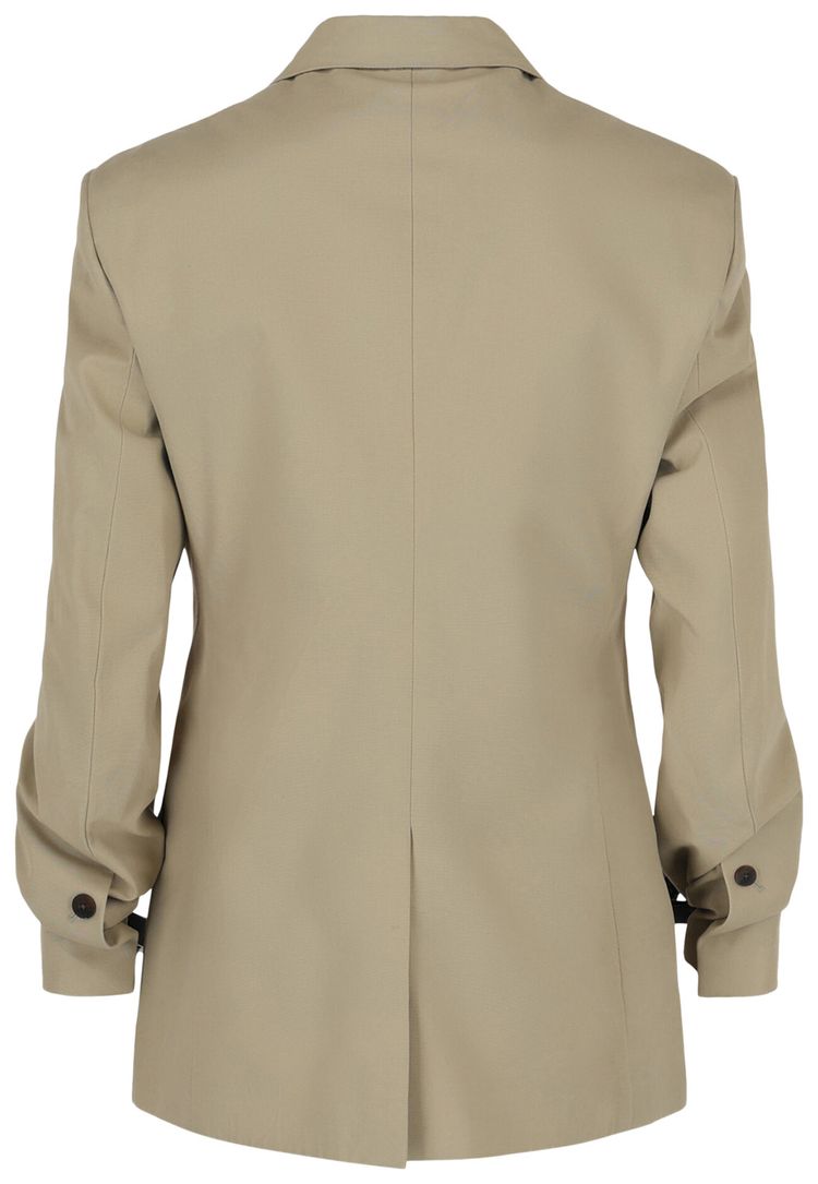 Ferragamo Single Breasted Blazer Beige