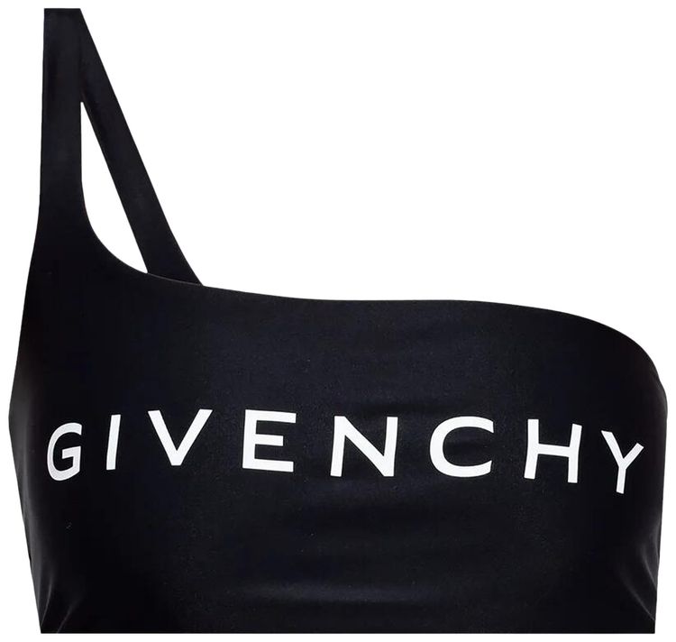 Givenchy One Shoulder Bikini Top BlackWhite
