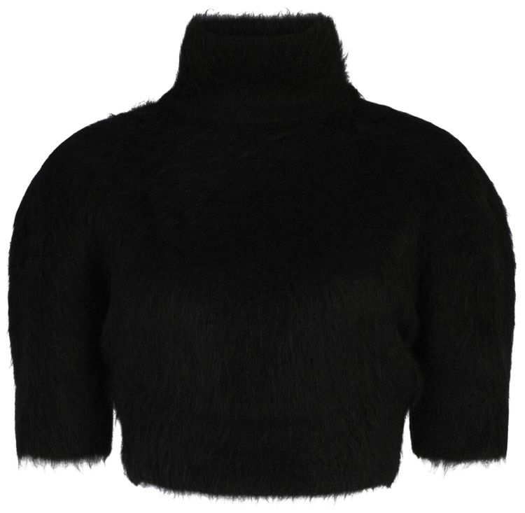 Givenchy Cropped Wool Sweater Black