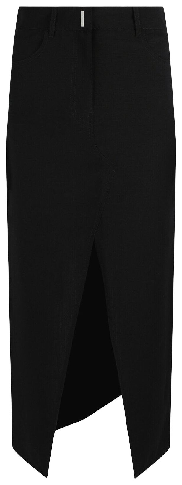 Givenchy Long Skirt with Front Split Black