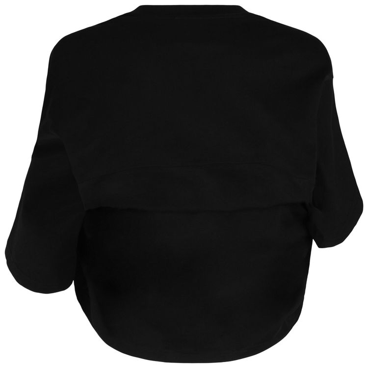 Givenchy Asymmetric Cropped T Shirt Black