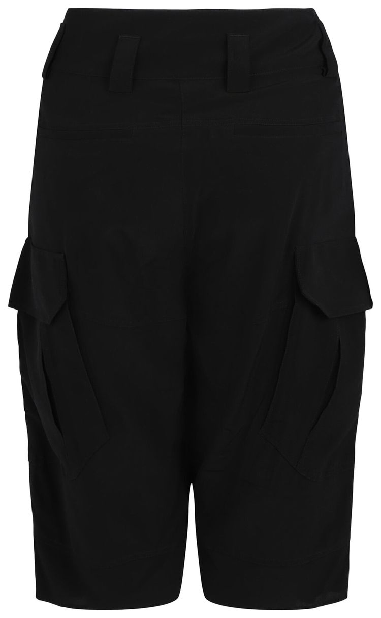 Givenchy Silk Cargo Shorts Black