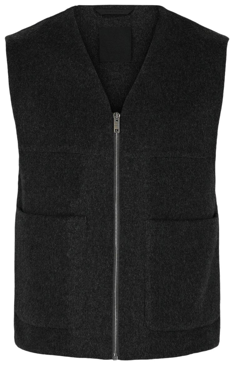 Givenchy Wool Cashmere Blend Vest Dark Grey