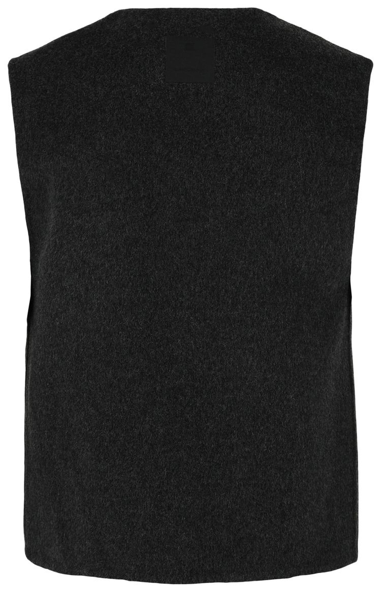 Givenchy Wool Cashmere Blend Vest Dark Grey