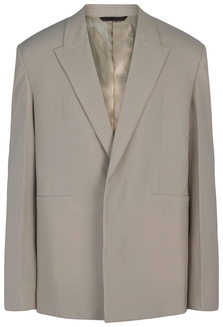 Givenchy Two Button Oversized Blazer Stone Grey