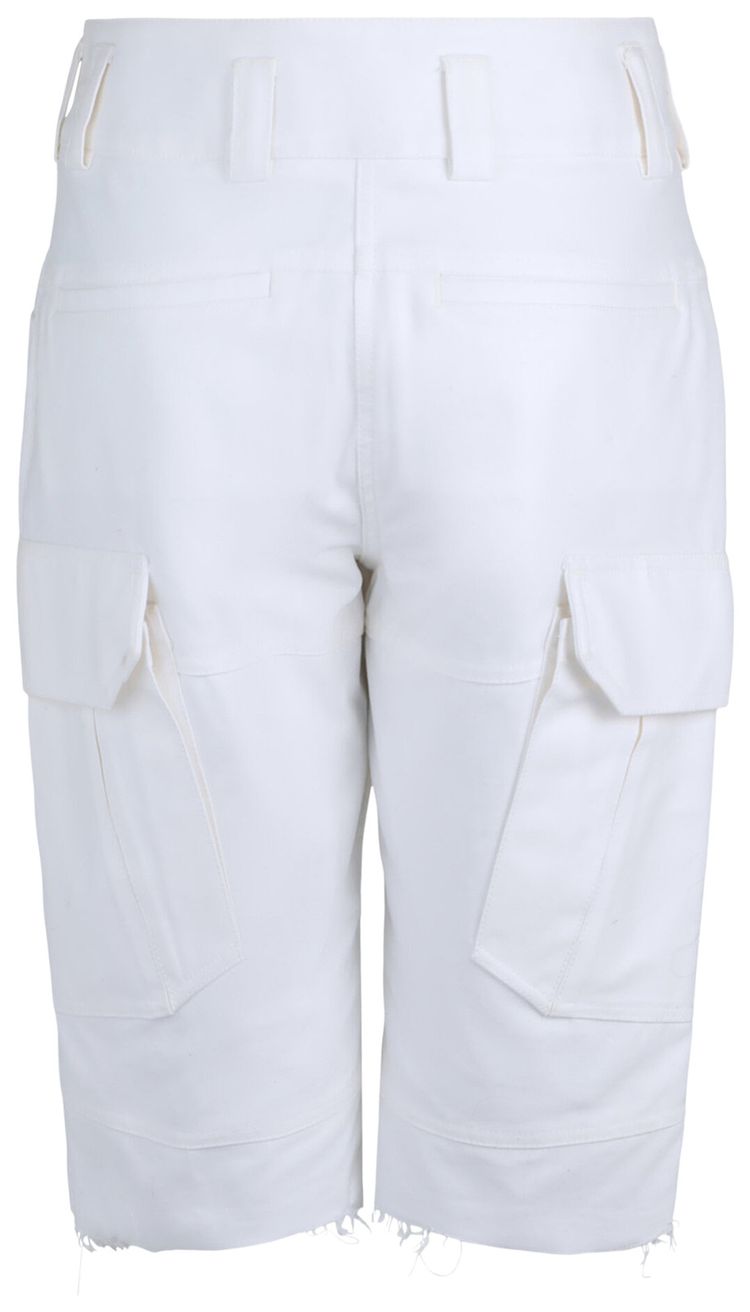 Givenchy Cotton Cargo Shorts White