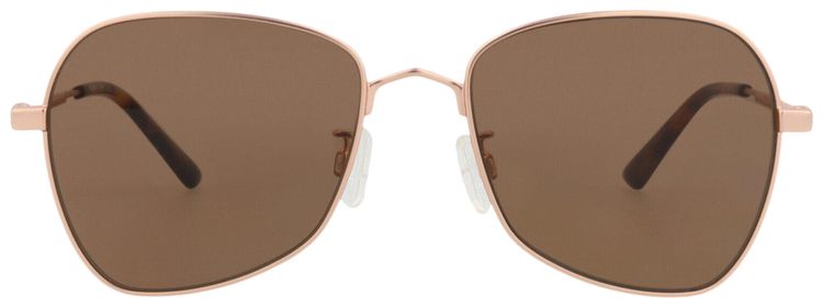 Alexander McQueen Square Frame Metal Sunglasses GoldBrown