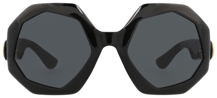 Gucci Round Frame Injection Sunglasses BlackGrey