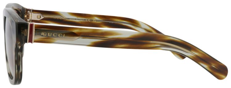 Gucci Square Frame Recycled Acetate Sunglasses HavanaBrown