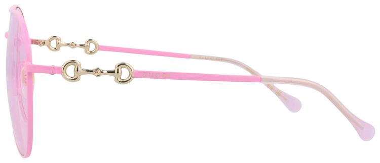 Gucci Aviator Frame Metal Sunglasses Fuchsia