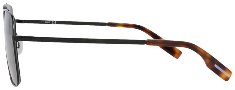 Alexander McQueen Square Frame Metal Sunglasses BlackGrey