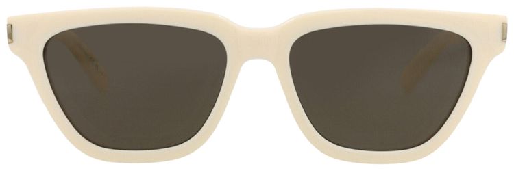 Saint Laurent Cat Eye Frame Recycled Acetate Sunglasses IvoryGrey