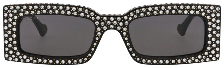 Gucci Square Frame Recycled Acetate Sunglasses BlackGrey