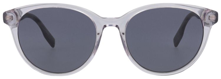 Alexander McQueen Round Frame Acetate Sunglasses GreyBlack