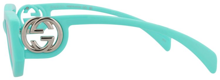 Gucci Cat Eye Frame Injection Sunglasses Light Blue