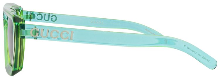 Gucci Square Frame Injection Sunglasses Green
