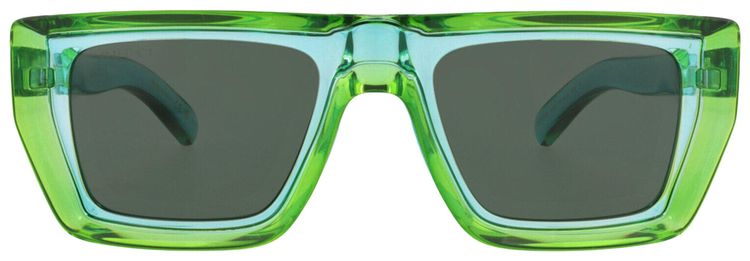 Gucci Square Frame Injection Sunglasses Green