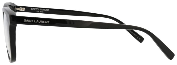 Saint Laurent Round Frame Acetate Optical Frames BlackTransparent