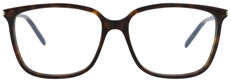 Saint Laurent Round Frame Acetate Optical Frames HavanaTransparent