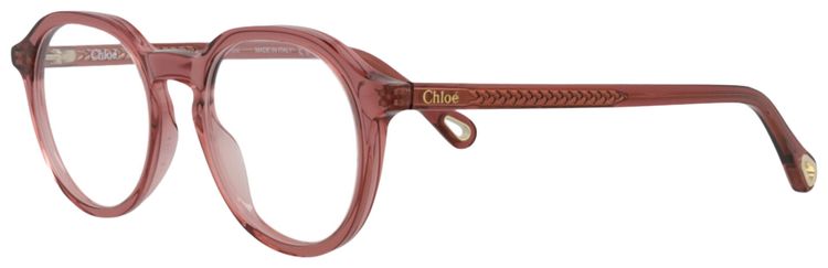 Chloe Round Frame Bio Acetate Optical Frames PinkTransparent