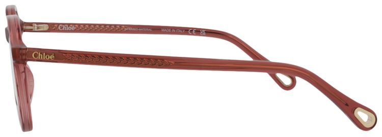 Chloe Round Frame Bio Acetate Optical Frames PinkTransparent