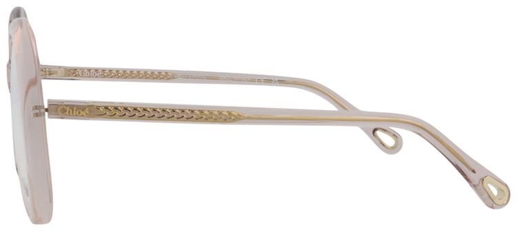 Chloe Round Frame Bio Acetate Optical Frames PinkTransparent