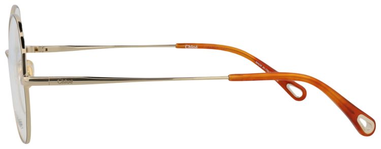 Chloe Round Frame Metal Optical Frames GoldTransparent