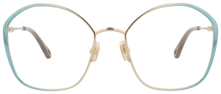 Chloe Round Frame Metal Optical Frames BlueTransparent