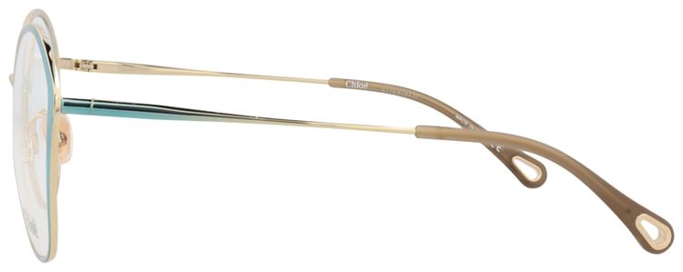 Chloe Round Frame Metal Optical Frames BlueTransparent