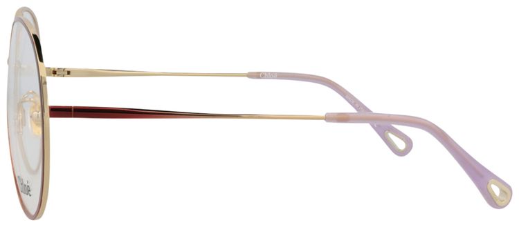 Chloe Aviator Frame Metal Optical Frames BurgundyTransparent