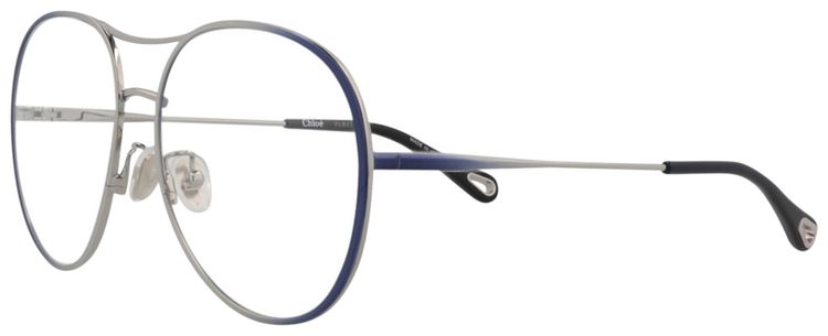 Chloe Aviator Frame Metal Optical Frames BlueTransparent
