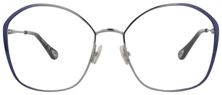 Chloe Square Frame Metal Optical Frames BlueTransparent