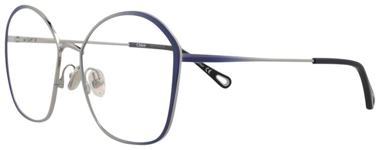 Chloe Square Frame Metal Optical Frames BlueTransparent