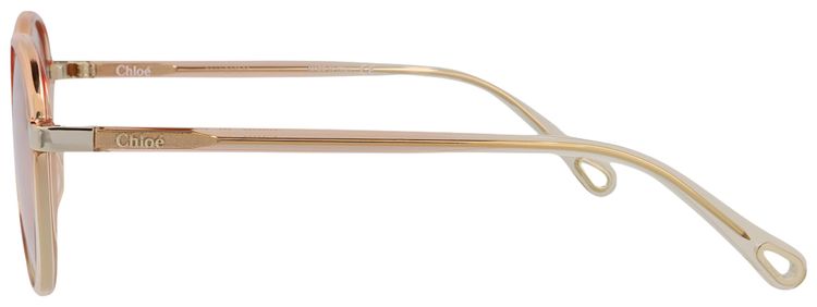 Chloe Round Frame Injection Sunglasses OrangeTransparent