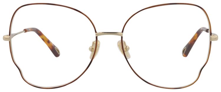 Chloe Cat Eye Frame Metal Optical Frames HavanaGoldTransparent